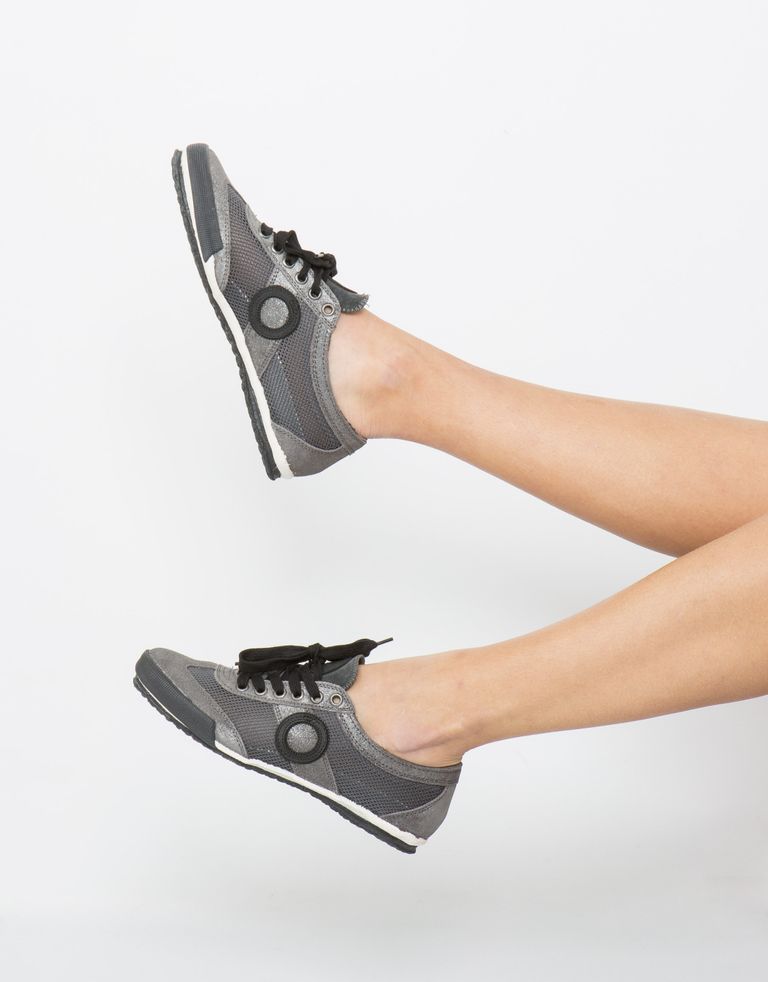 נעלי נשים - Aro - סניקרס JOANETA - אפור מבריק