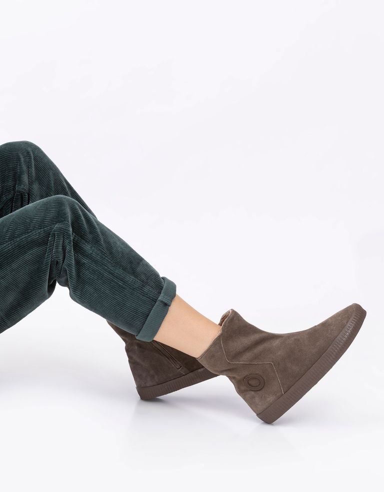 נעלי נשים - Aro - מגפוני מעטפה מזמש NOELLE - חום