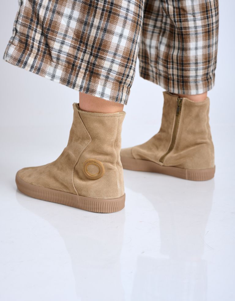 נעלי נשים - Aro - מגפוני מעטפה מזמש NOELLE - חום בהיר4