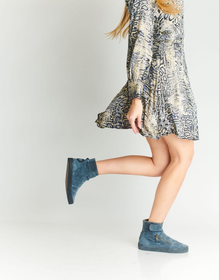 נעלי נשים - Aro - מגפונים עם סקוטש NOELLE - כחול2