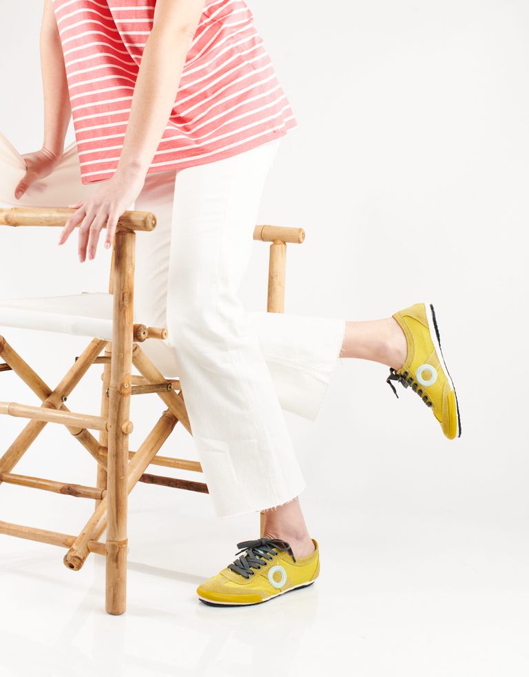 נעלי נשים - Aro - סניקרס JOANETA - צהוב   אפור