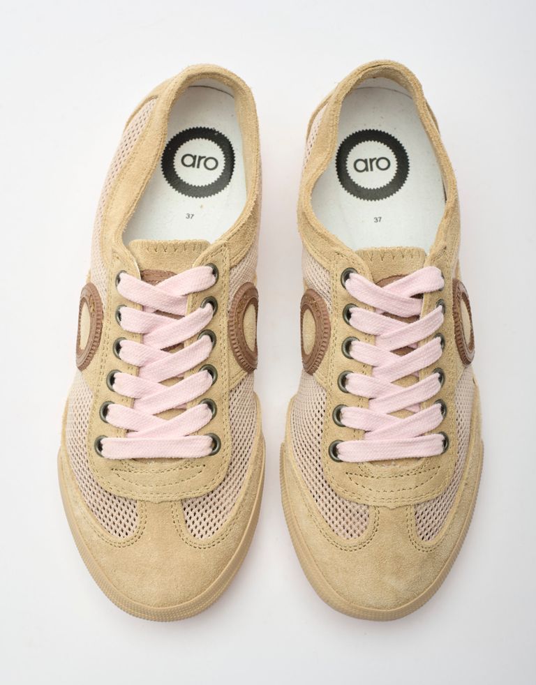 נעלי נשים - Aro - סניקרס JOANETA - בז'   ורוד3