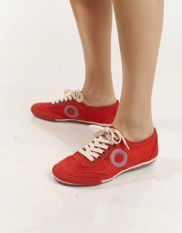 נעלי נשים - Aro - סניקרס JOANETA - אדום   סגול