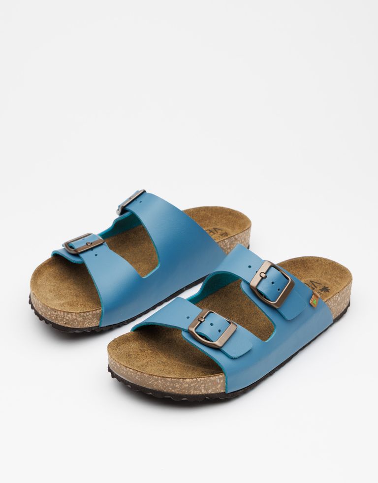 נעלי נשים - El Naturalista - כפכפי WARAJI VEGAN - טורקיז2