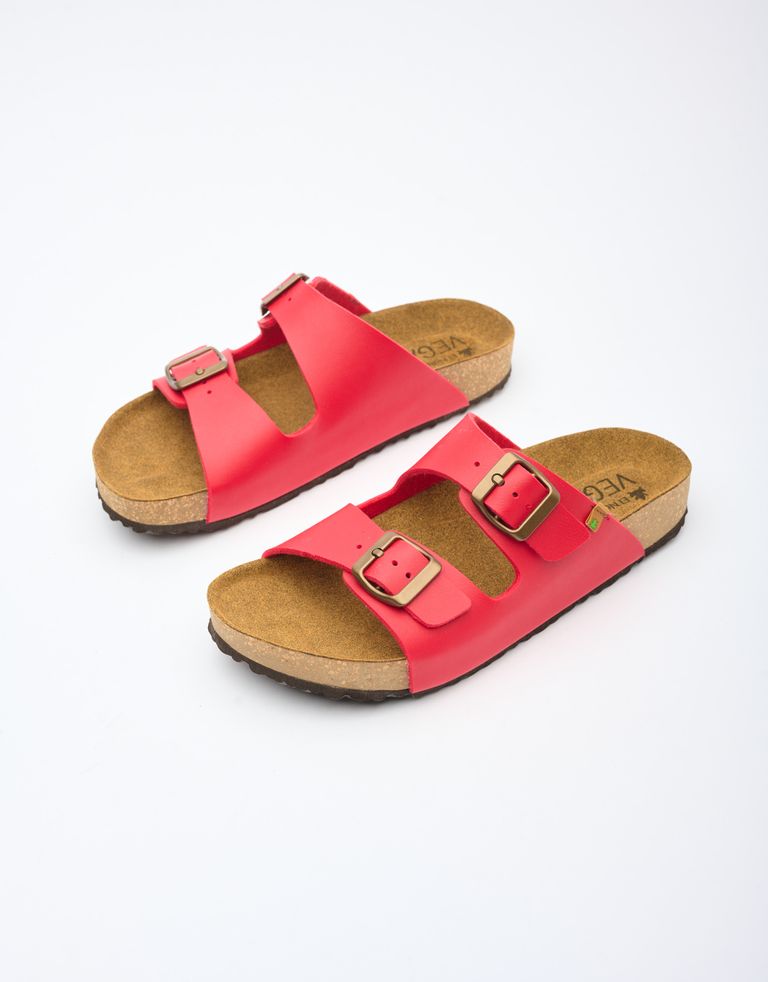 נעלי נשים - El Naturalista - כפכפי WARAJI VEGAN - אדום2