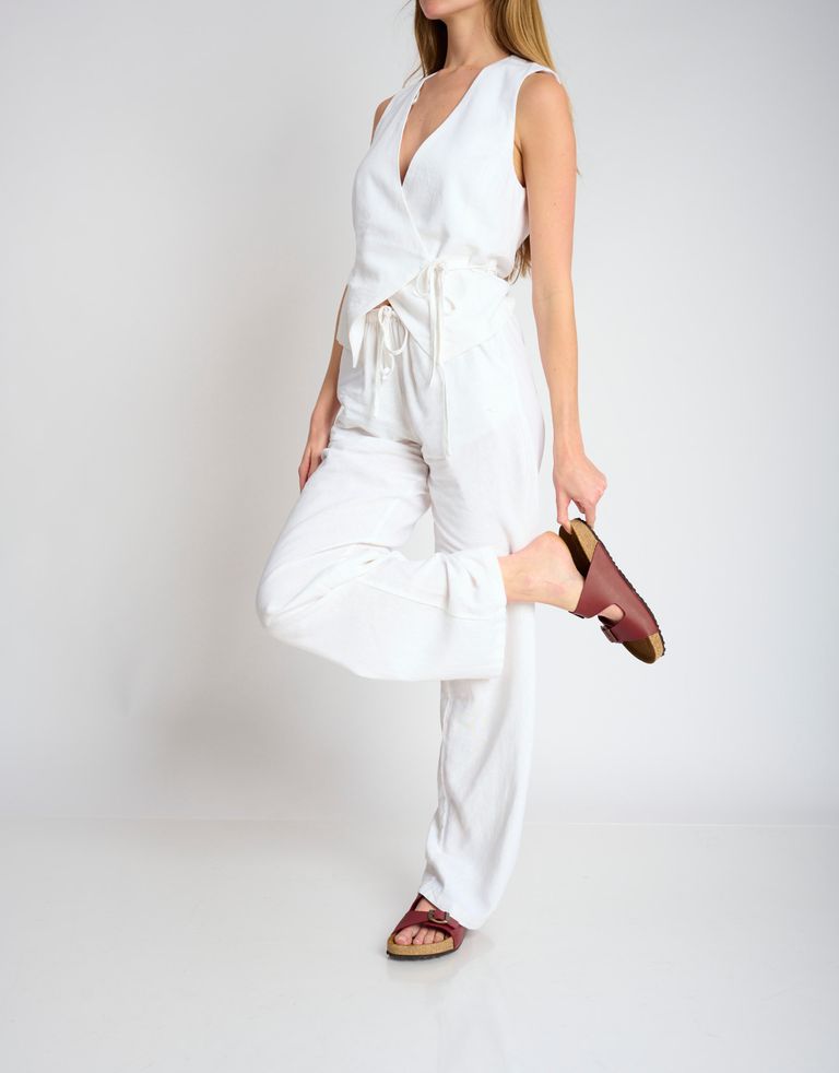 נעלי נשים - El Naturalista - כפכפי WARAJI VEGAN - בורדו2