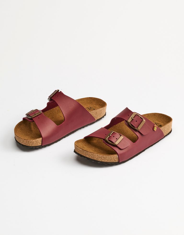 נעלי נשים - El Naturalista - כפכפי WARAJI VEGAN - בורדו3