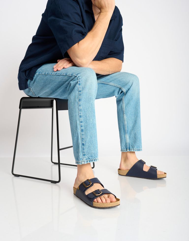 נעלי גברים - El Naturalista - כפכפי WARAJI VEGAN - כחול1