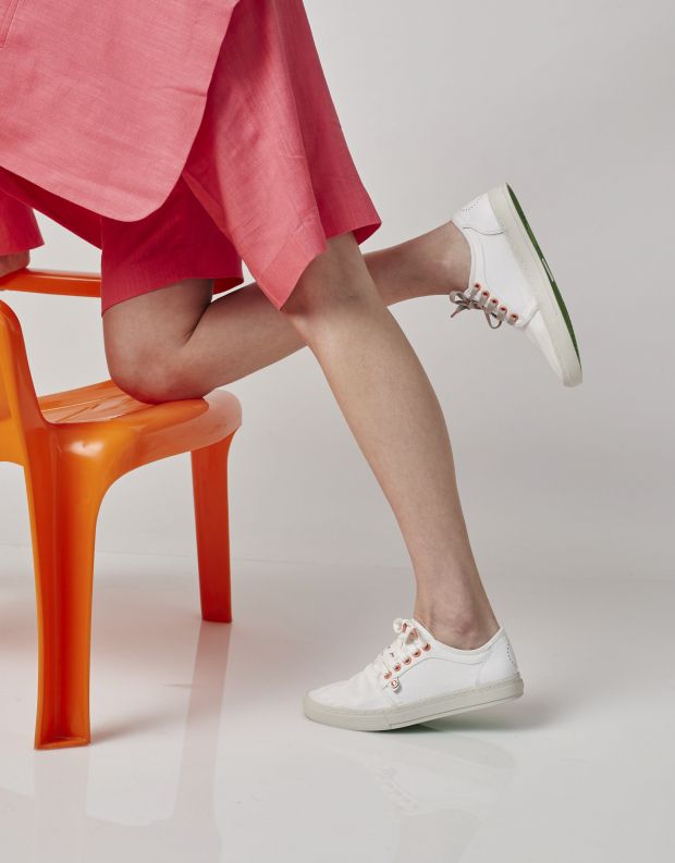 נעלי נשים - Satorisan - סניקרס HEISEI TEXTIL - לבן