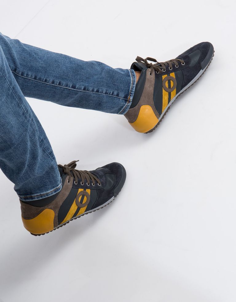 נעלי גברים - Aro - סניקרס גבוהות IDO - כחול   כתום