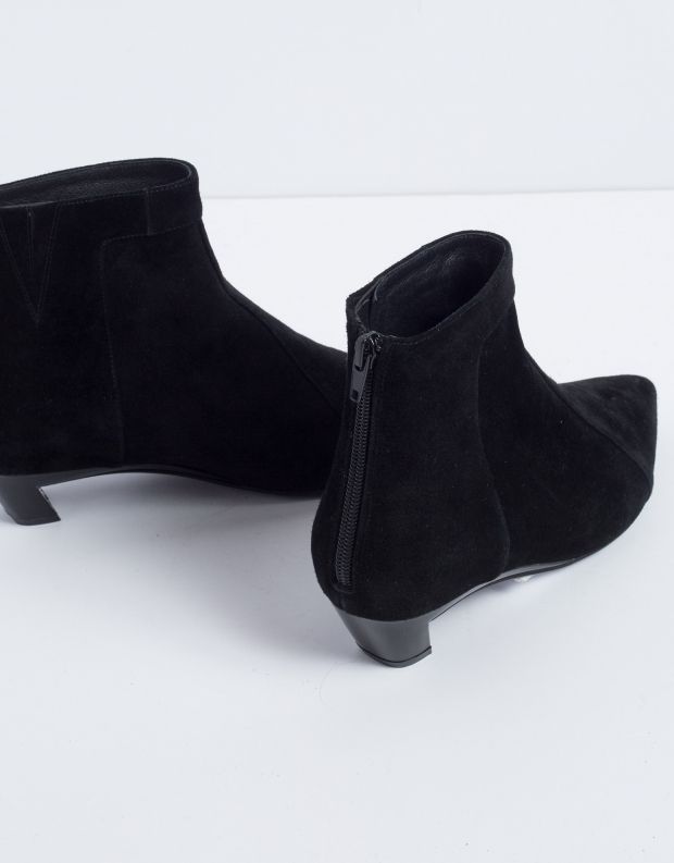 נעלי נשים - Jeffrey Campbell - מגפוני זמש MISTRESS - שחור