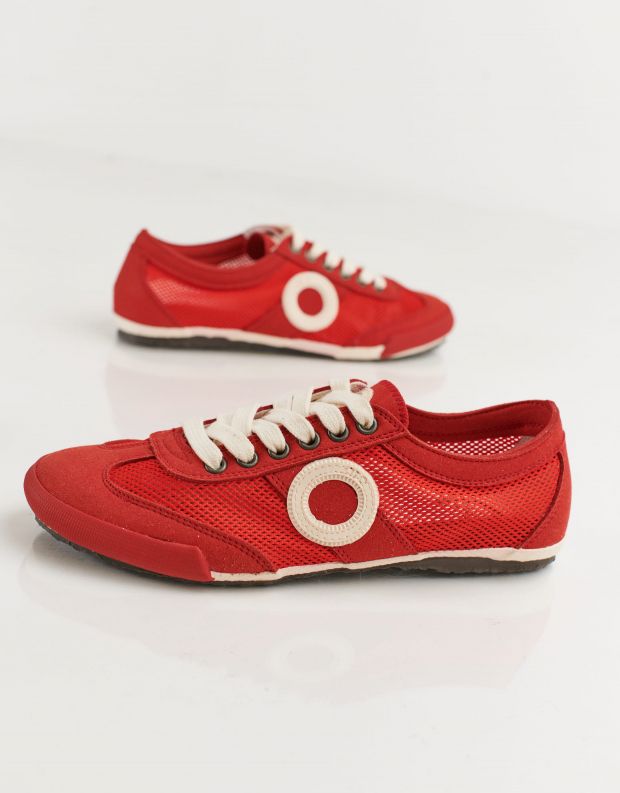 נעלי נשים - Aro - סניקרס JOANETA VEGAN - אדום   לבן