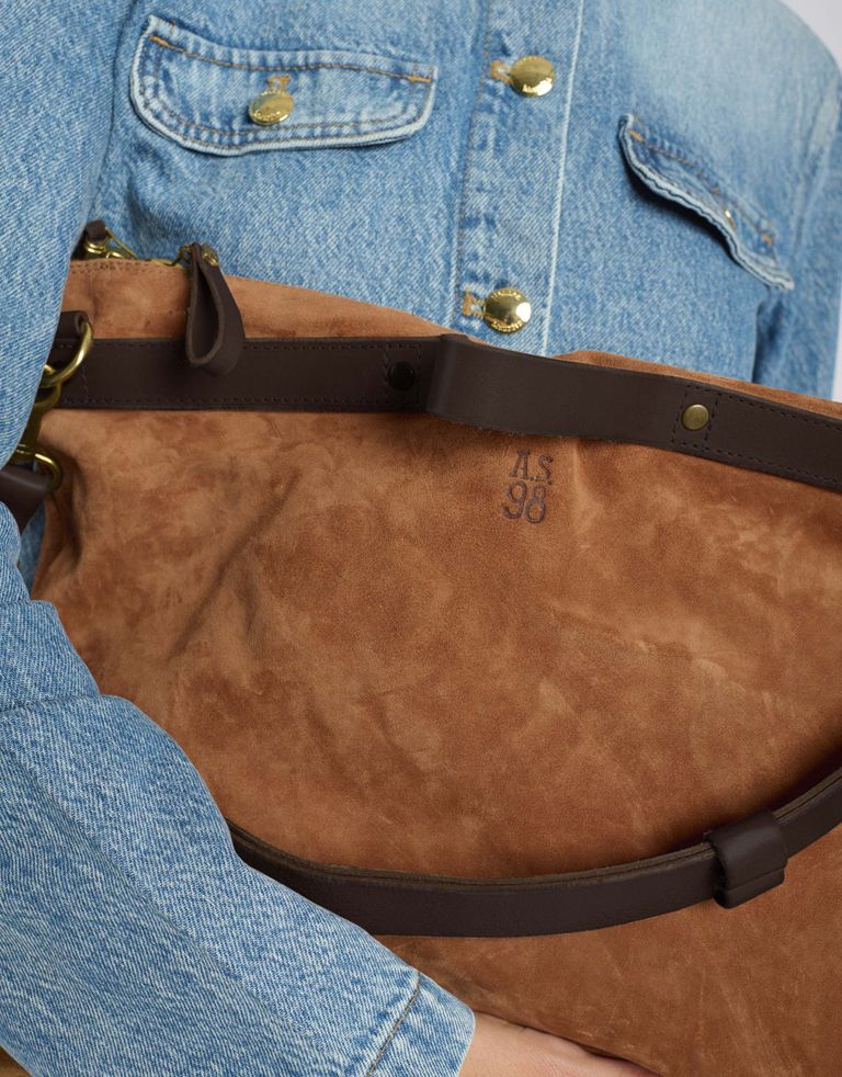 נעלי נשים - A.S. 98 - תיק לולאות מזמש MILANA - קאמל3