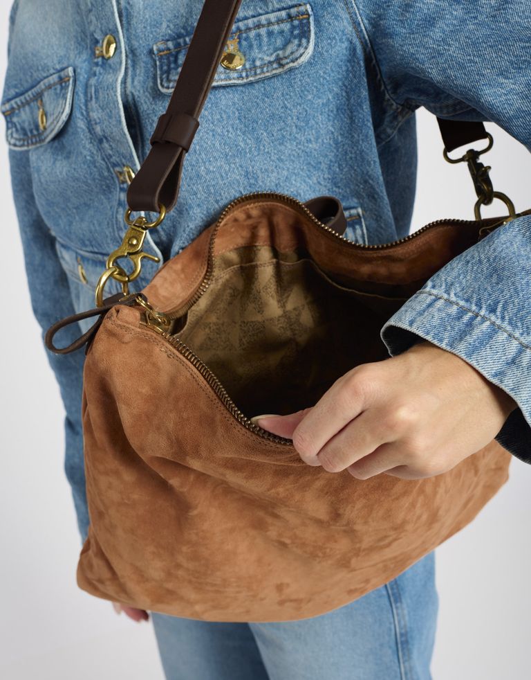 נעלי נשים - A.S. 98 - תיק לולאות מזמש MILANA - קאמל4