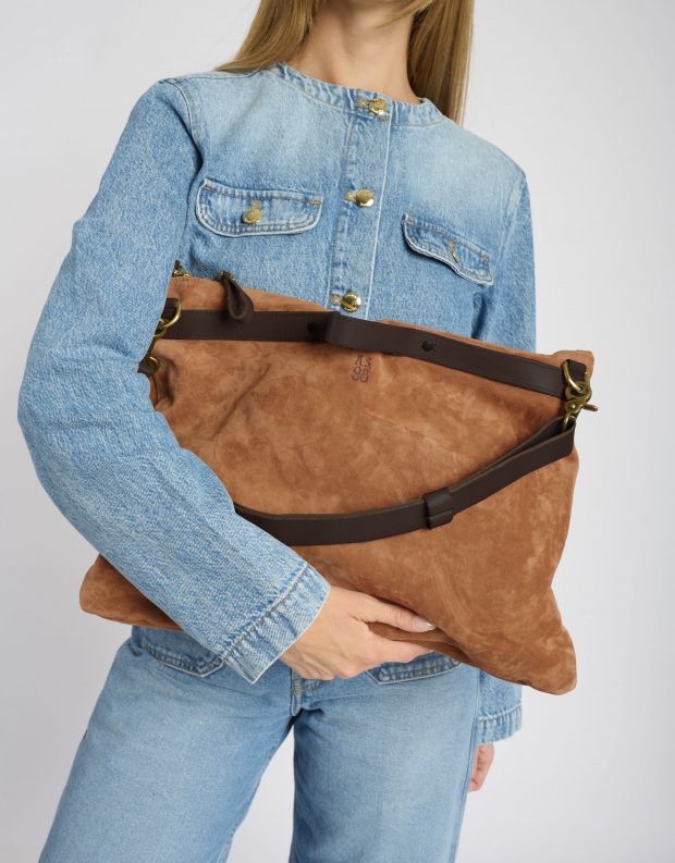 נעלי נשים - A.S. 98 - תיק לולאות מזמש MILANA - קאמל