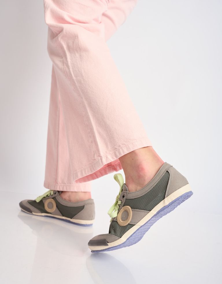 נעלי נשים - Aro - סניקרס JOANETA VEGAN - אפור   בז'4