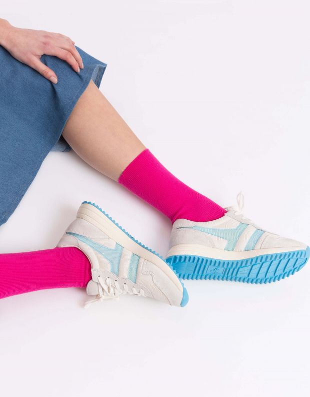 נעלי נשים - Gola - סניקרס VANCOUVER MESH - לבן   תכלת