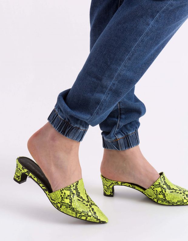 נעלי נשים - Jeffrey Campbell - קבקב MARINE SNAKE - צהוב