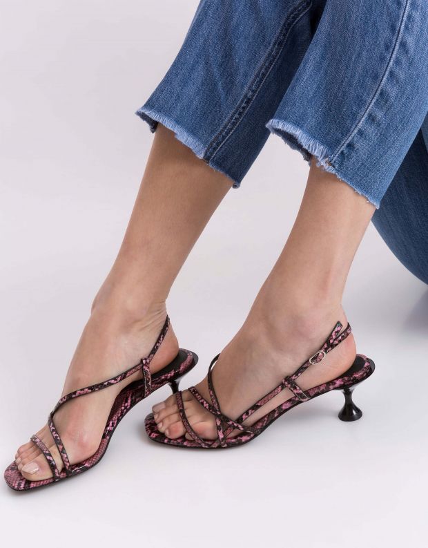 נעלי נשים - Jeffrey Campbell - סנדל NOEMI נחש - ורוד