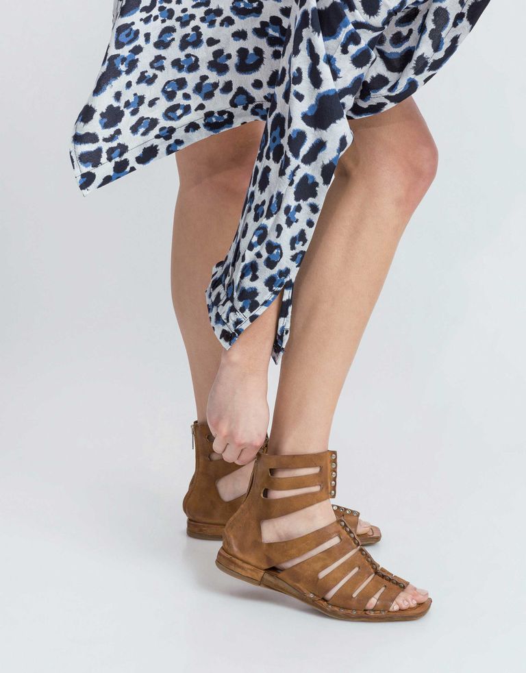 נעלי נשים - A.S. 98 - סנדל גבוה COOL - חום-בהיר