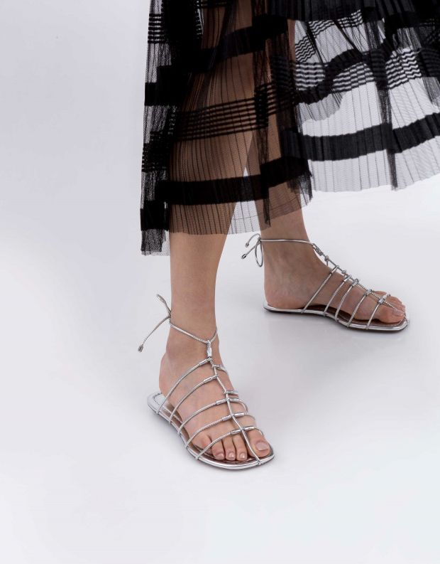 נעלי נשים - Schutz - סנדל TITA - כסף