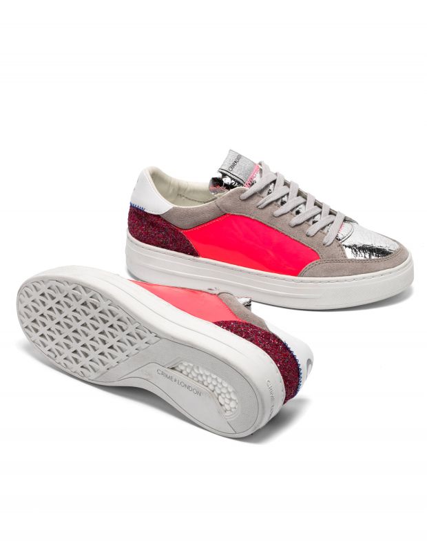 נעלי נשים - Crime London - סניקרס MARS PATENT - ורוד