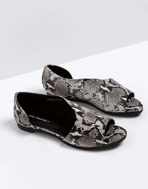 נעלי נשים - Yuko Imanishi - נעל פתוחה RIKU - נחש