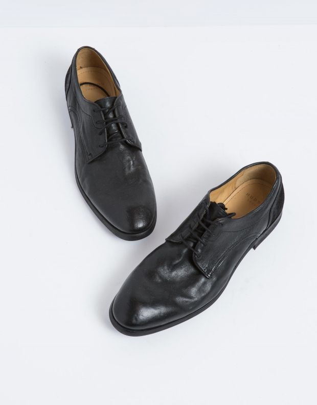 נעלי גברים - Hudson - נעל DREKER עור - שחור