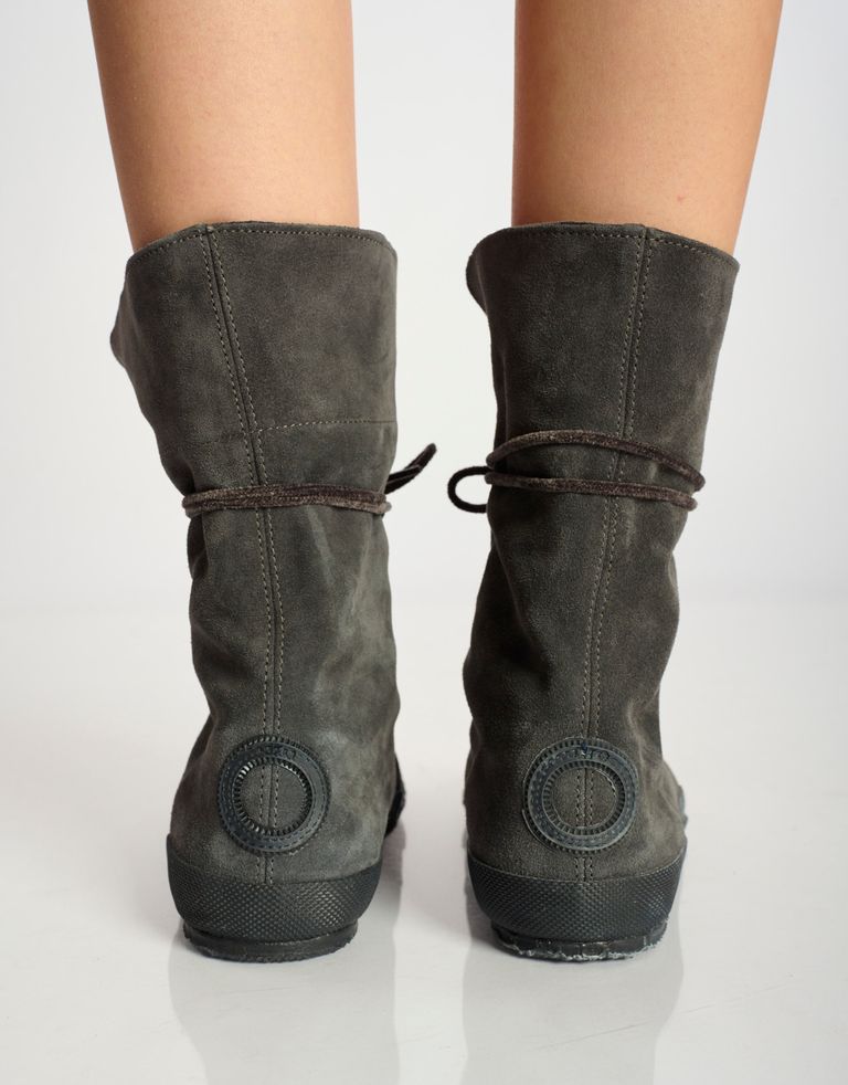 נעלי נשים - Aro - מגפי זמש WILLY - אפור3