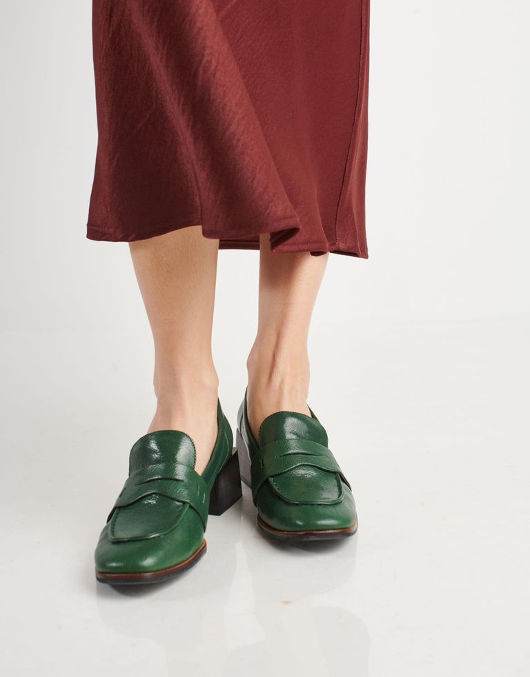 נעלי נשים - Yuko Imanishi - נעלי עור RURI - ירוק