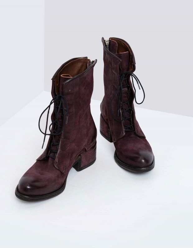 נעלי נשים - A.S. 98 - מגף OPEA שרוך - חציל