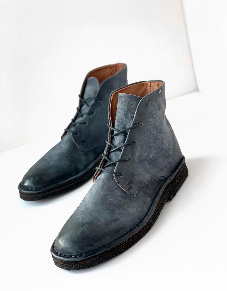 נעלי גברים - A.S. 98 - נעלי שרוכים גבוהות OASIS - אפור כהה