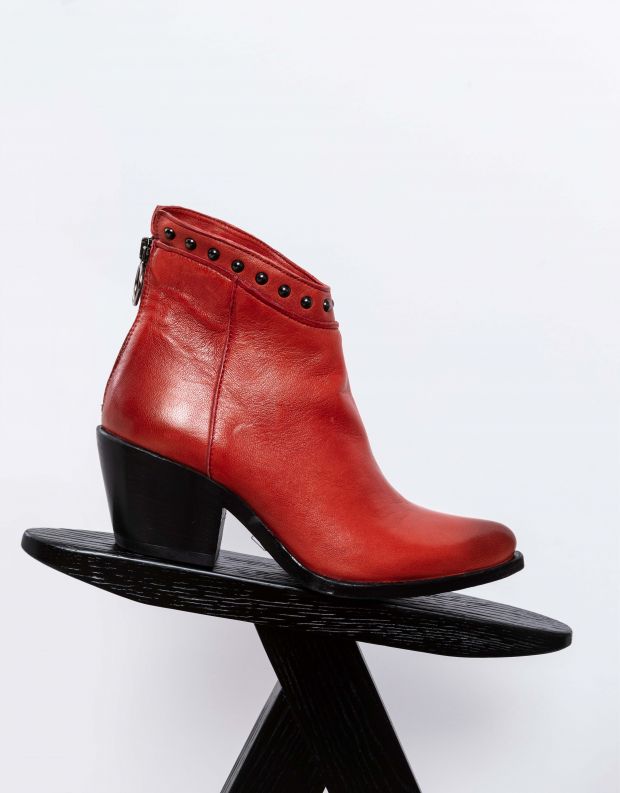 נעלי נשים - Mjus - מגפוני ניטים TEP - אדום