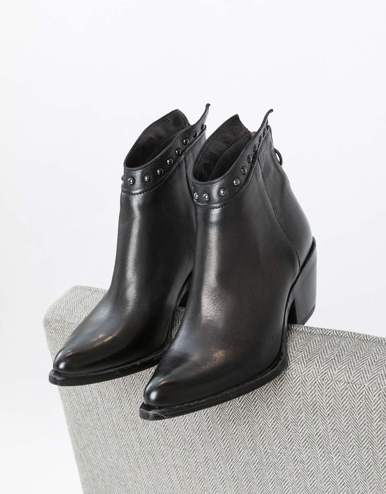 נעלי נשים - Mjus - מגפוני ניטים TEP - שחור