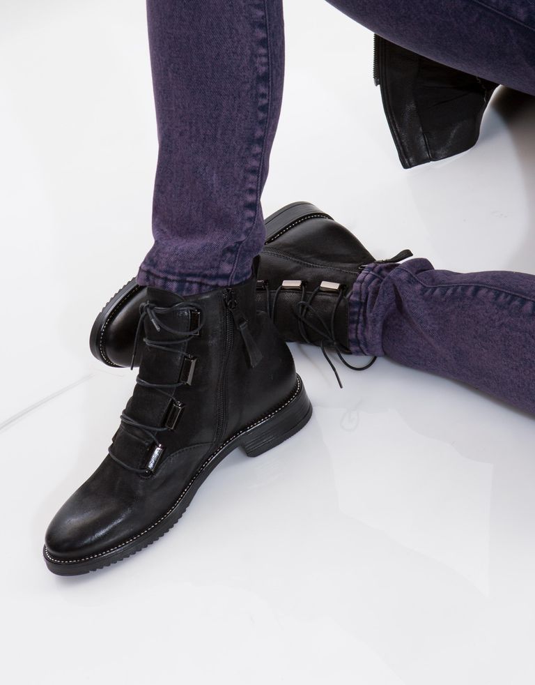 נעלי נשים - Mjus - מגפונים ZARKO לשון - שחור