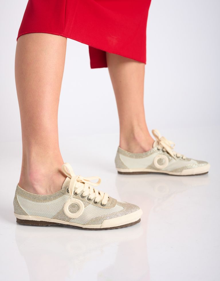 נעלי נשים - Aro - סניקרס JOANETA GLITTER - כסף2