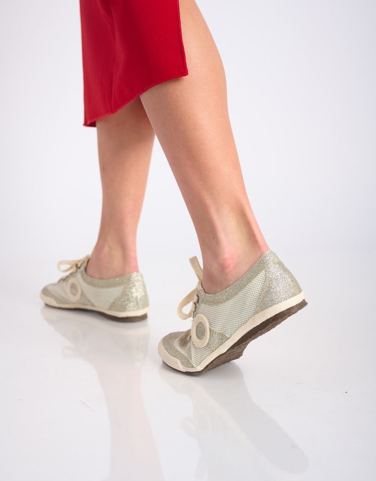 נעלי נשים - Aro - סניקרס JOANETA GLITTER - כסף3