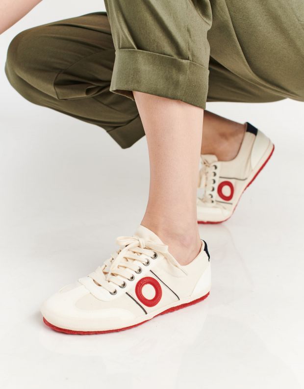 נעלי נשים - Aro - סניקרס בד MAY - אופוויט