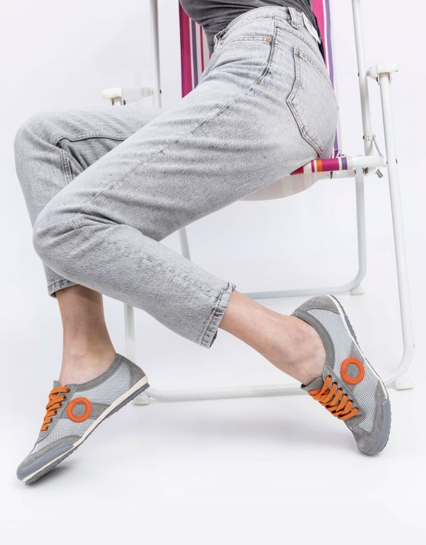 נעלי נשים - Aro - סניקרס JOANETA - אפור   כתום