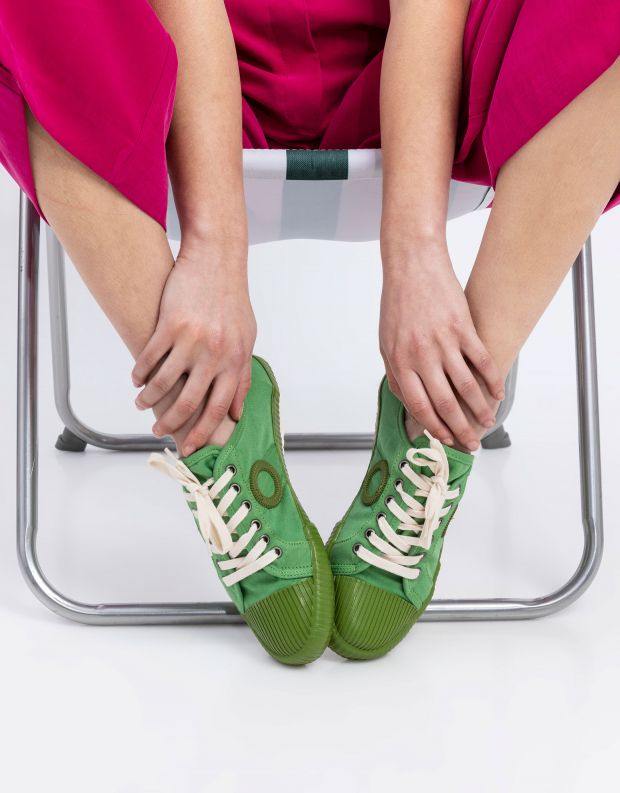 נעלי נשים - Aro - סניקרס בד CHARLIE - ירוק