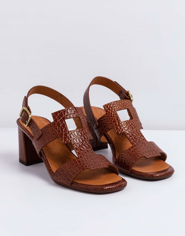 נעלי נשים - Chie Mihara - סנדלי עקב LUSCA - חום