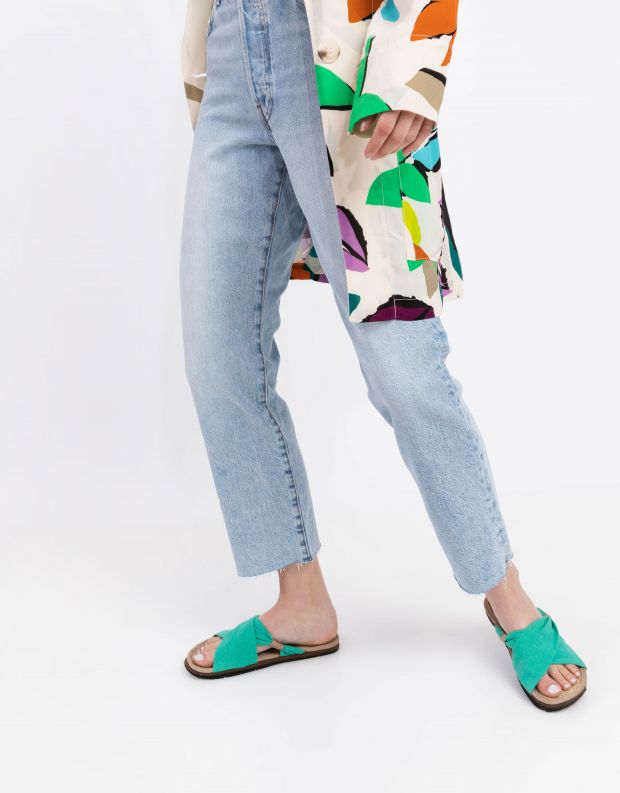 נעלי נשים - Komodo - כפכפי בד HELENA - מנטה