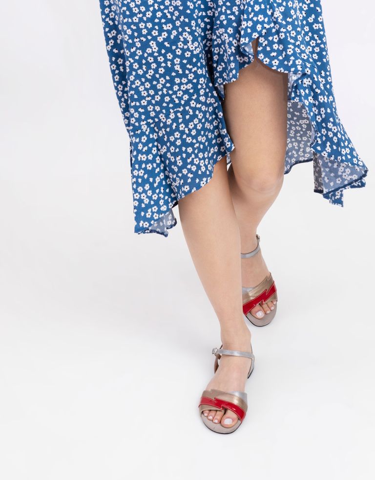 נעלי נשים - Shoemaker - סנדל TWIGGY - זהב-אדום