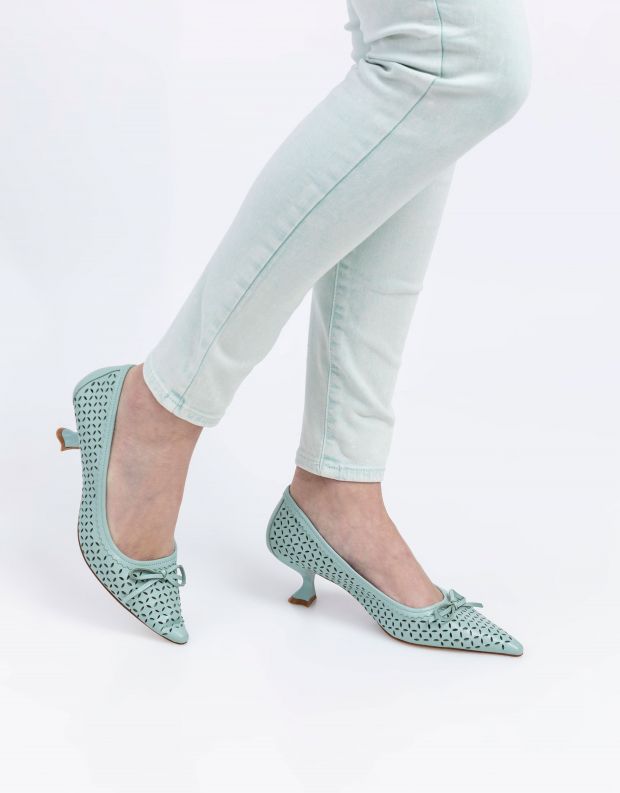 נעלי נשים - Jeffrey Campbell - סירה FAYRE - תכלת