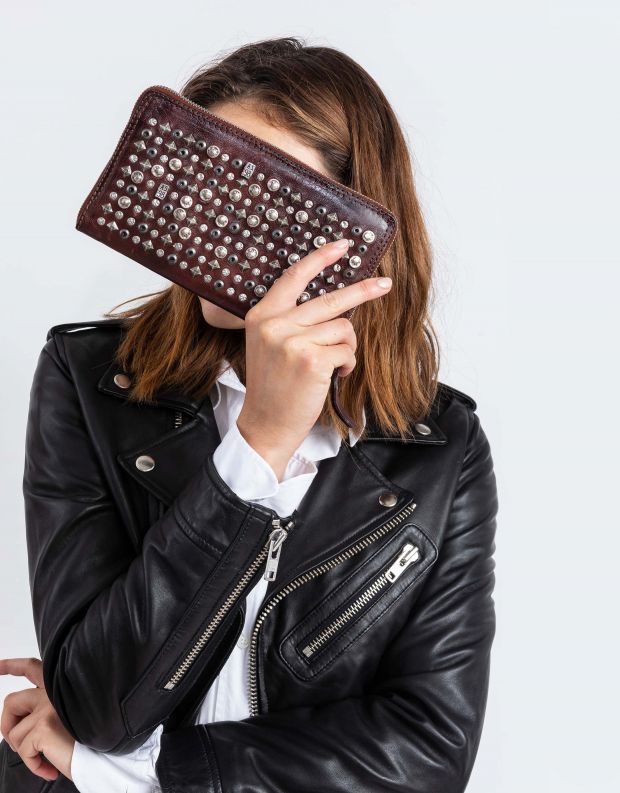 נעלי נשים - A.S. 98 - ארנק ניטים - חום