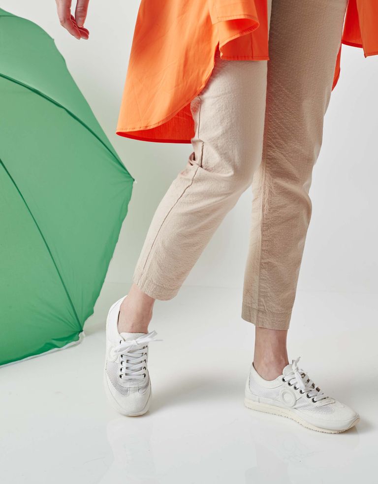 נעלי נשים - Aro - סניקרס JOANETA PLUS GLITT - לבן4