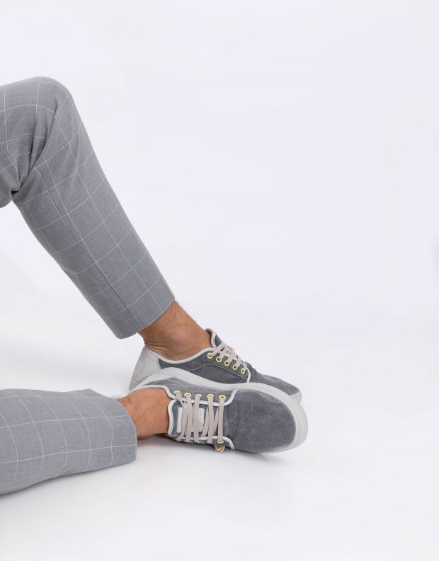 נעלי גברים - Satorisan - סניקרס HEISEI TEXTIL - אפור