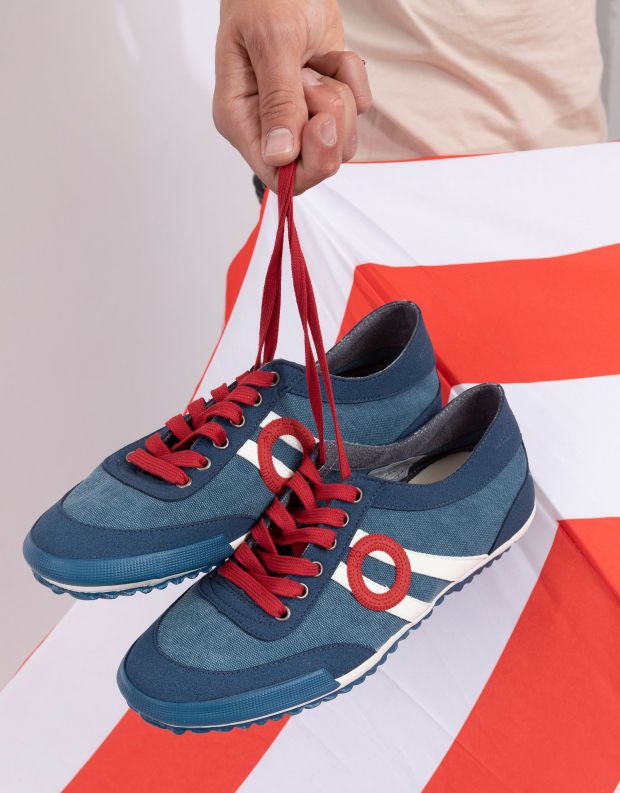 נעלי גברים - Aro - סניקרס בד IDO - כחול