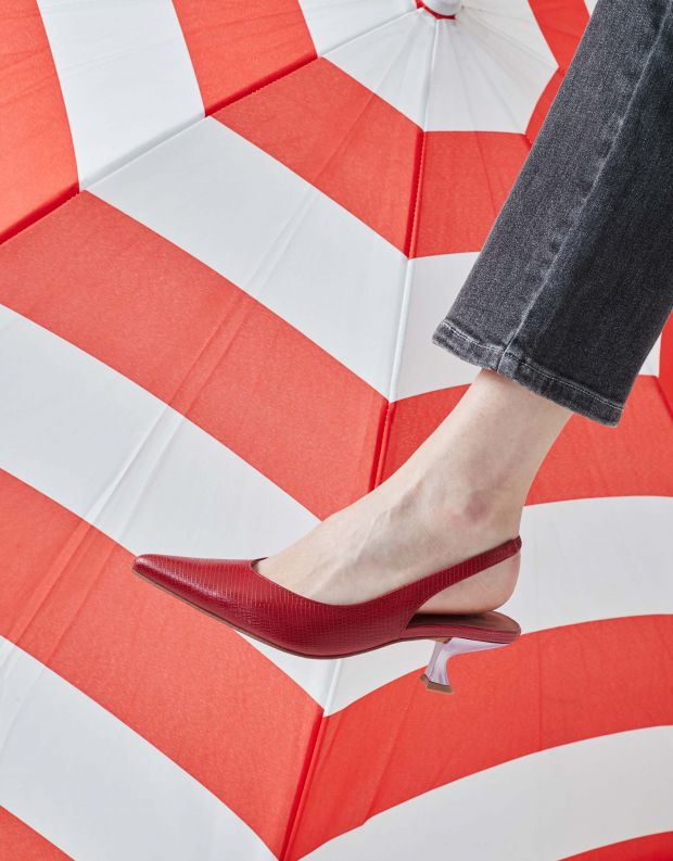 נעלי נשים - Jeffrey Campbell - סירה AMULET - אדום