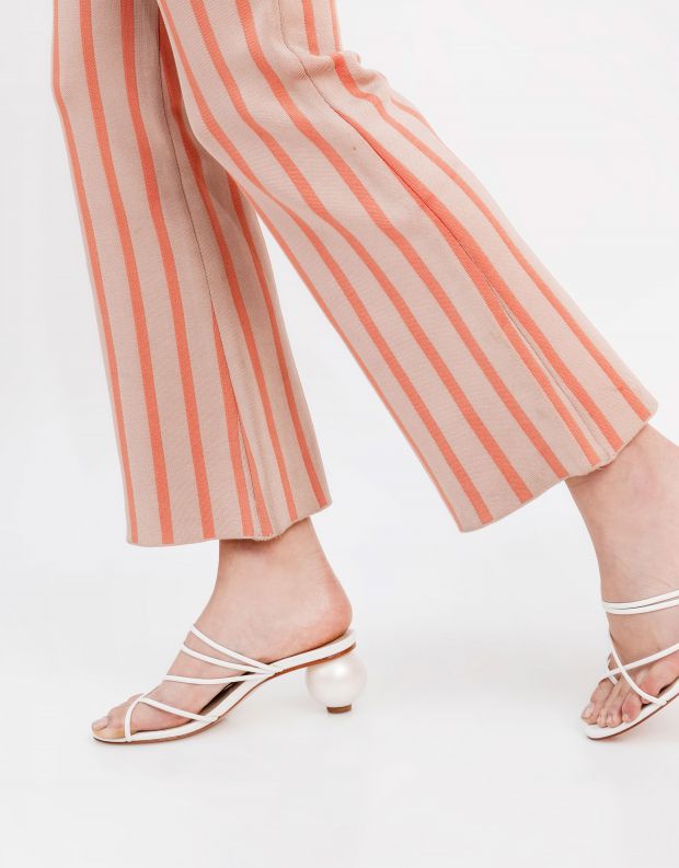 נעלי נשים - Schutz - כפכפי עקב עם רצועות KATIA - לבן